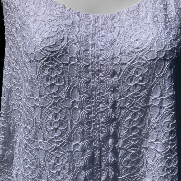 Catherines white lace over white liner plus size sheath dress size 4X - Picture 7 of 9